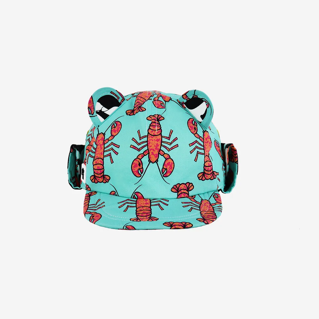 Kids Cub hat with neck flap: Lobster