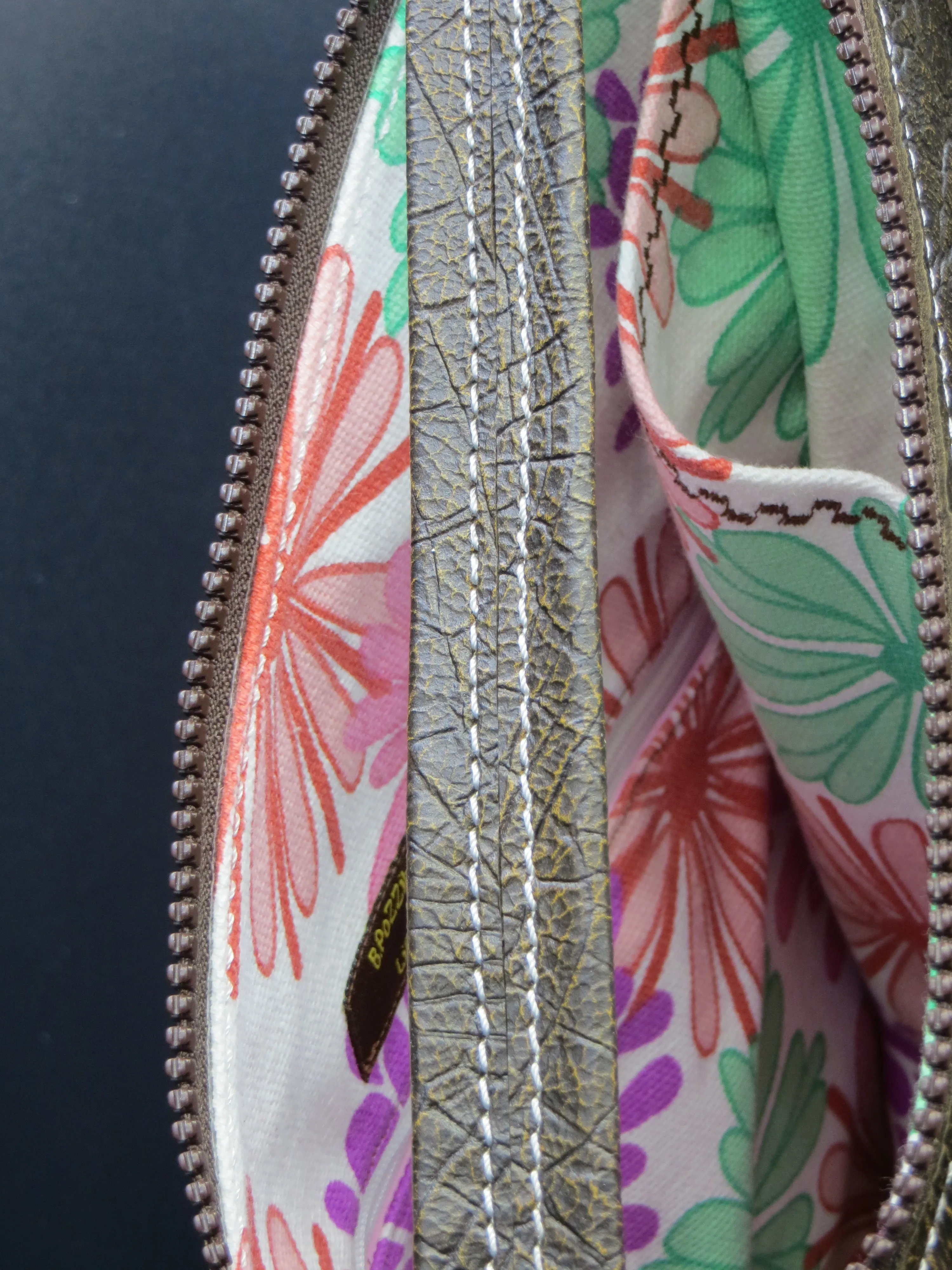 Kirsten Pink & Brown Crossbody Bag