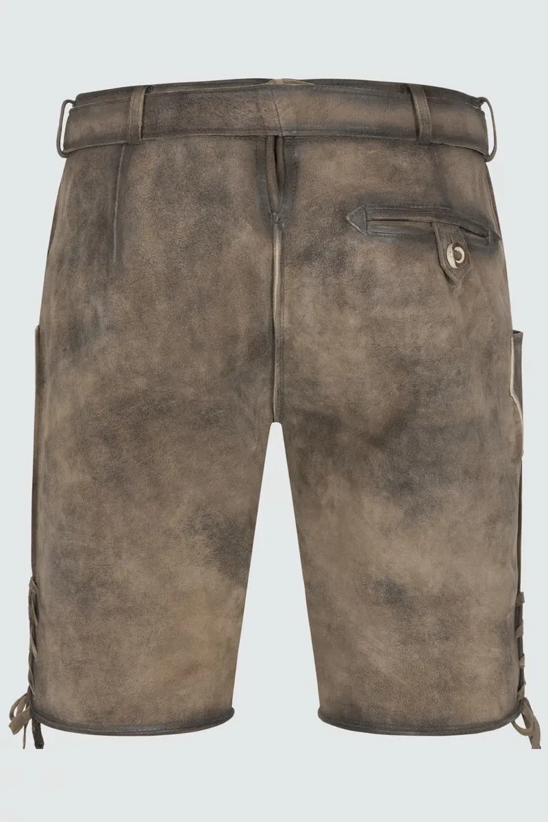Kruger Men's Lederhosen "Diran" with belt