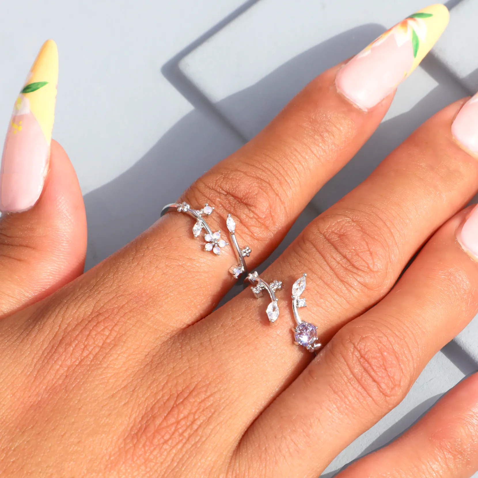 Lavender Flutter Ring