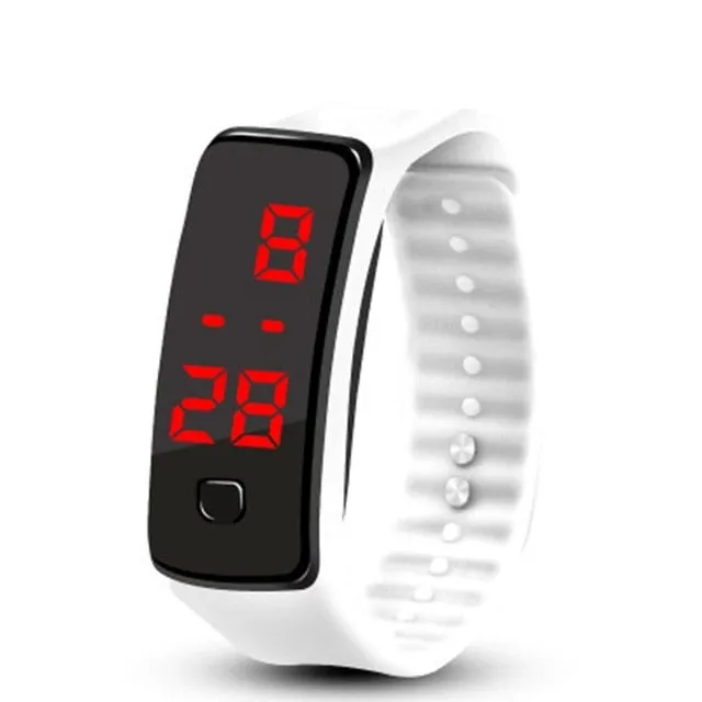 LED Silicone Wristband Bracelet Light weight Soft Fashion Fitness clock Sports Band Watch For Men Women dropshipping