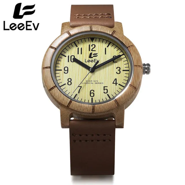 LeeEv Woemns Wooden Watch