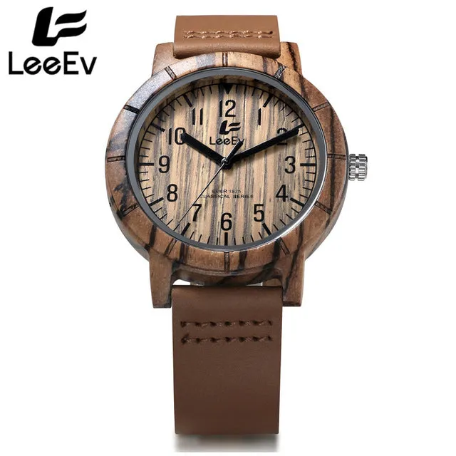 LeeEv Woemns Wooden Watch