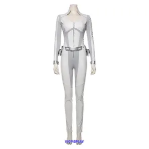 Legends of Tomorrow Sara Lance Cosplay Costume White Canary Halloween Jumpsuit