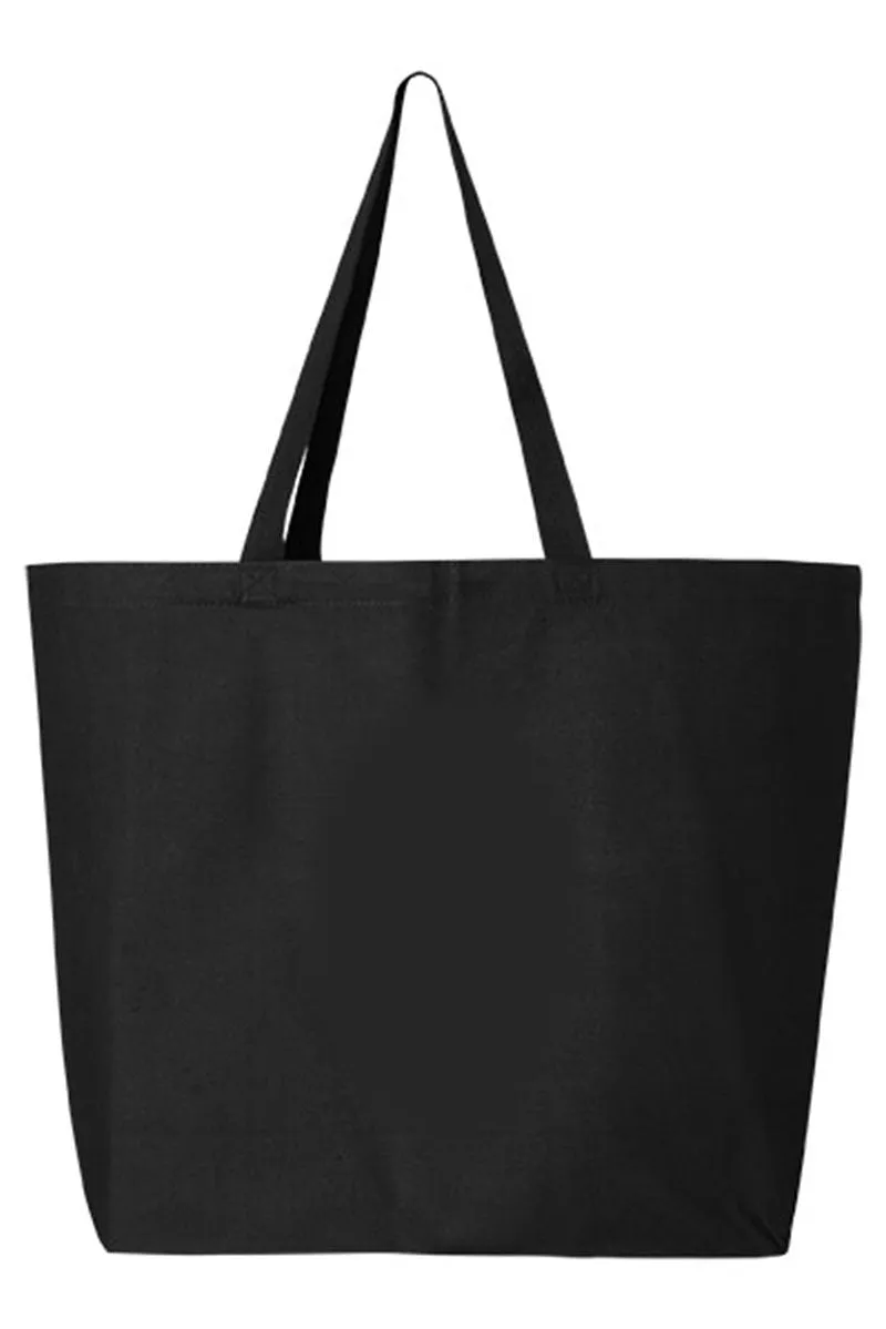 Leopard Cherry Mama Canvas Jumbo Tote