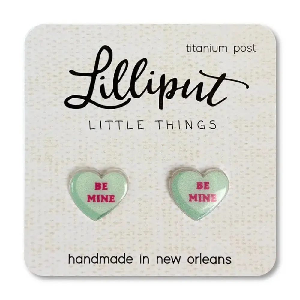 Lilliput Little Things Conversation Heart Earrings