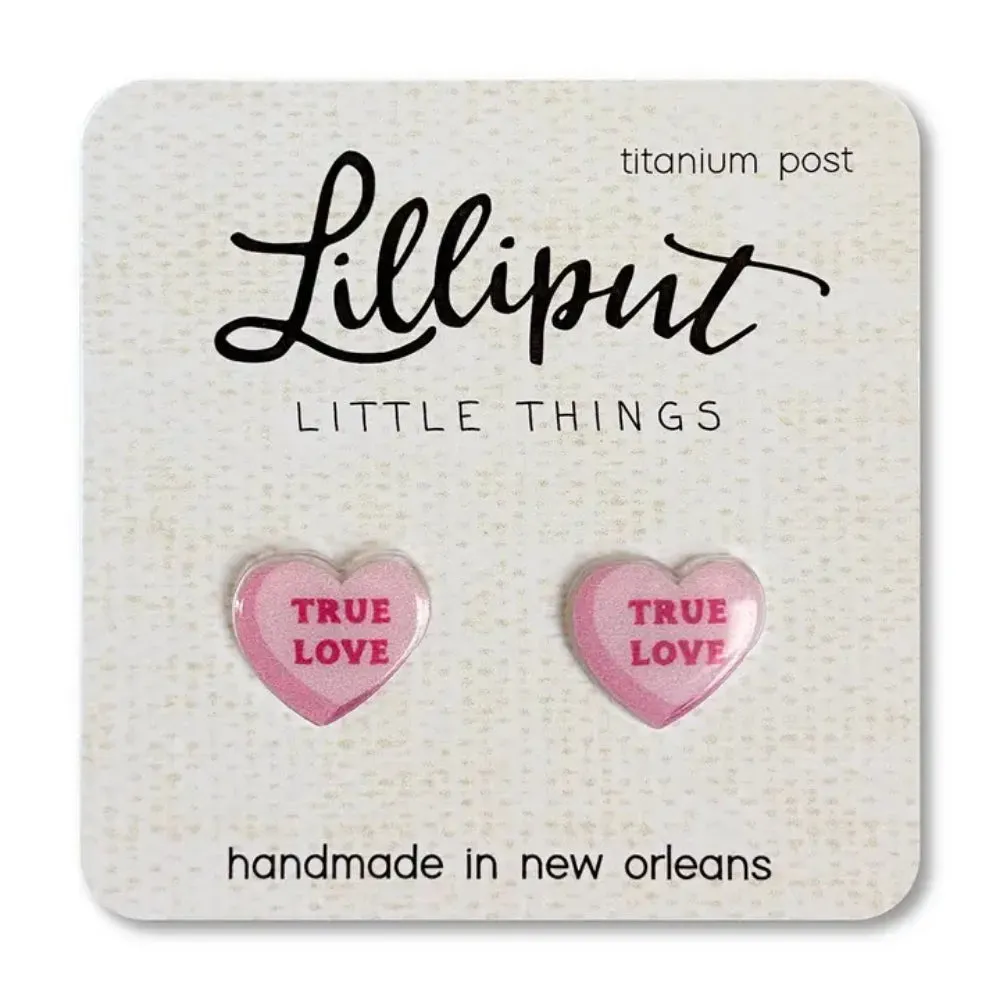 Lilliput Little Things Conversation Heart Earrings