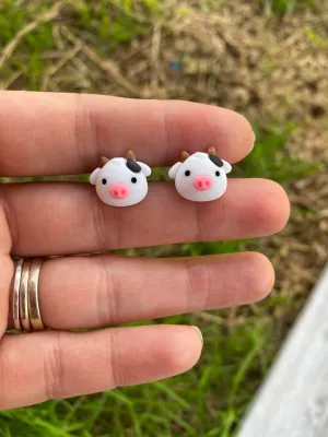 Little Cow Farm Animal Stud Earrings Gift