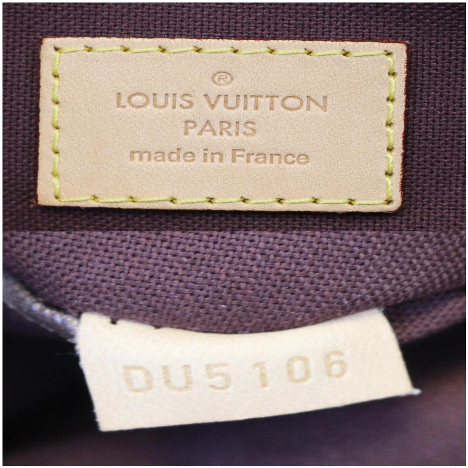 LOUIS VUITTON Berri PM Monogram Canvas Shoulder Bag Brown