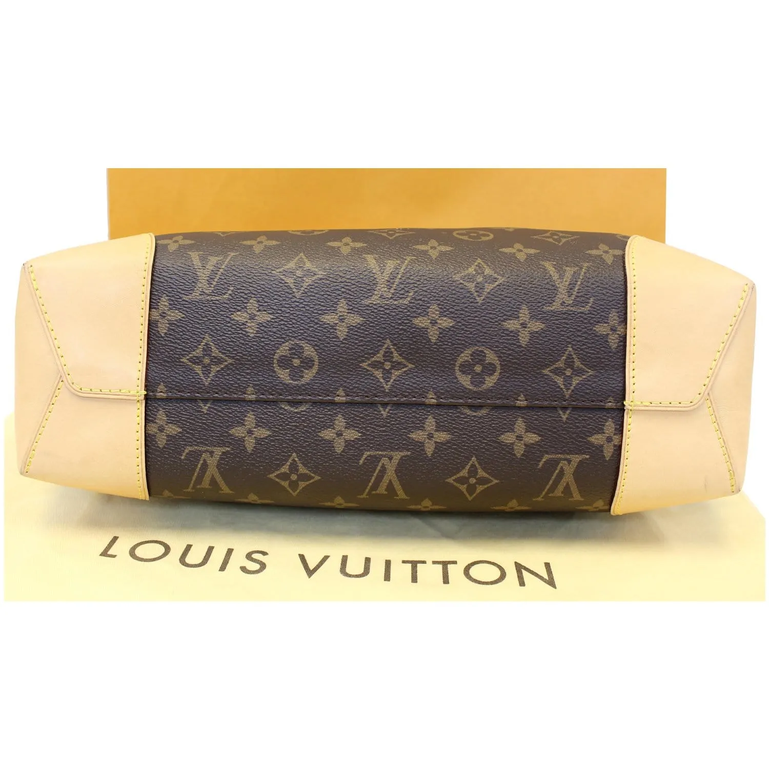 LOUIS VUITTON Berri PM Monogram Canvas Shoulder Bag Brown