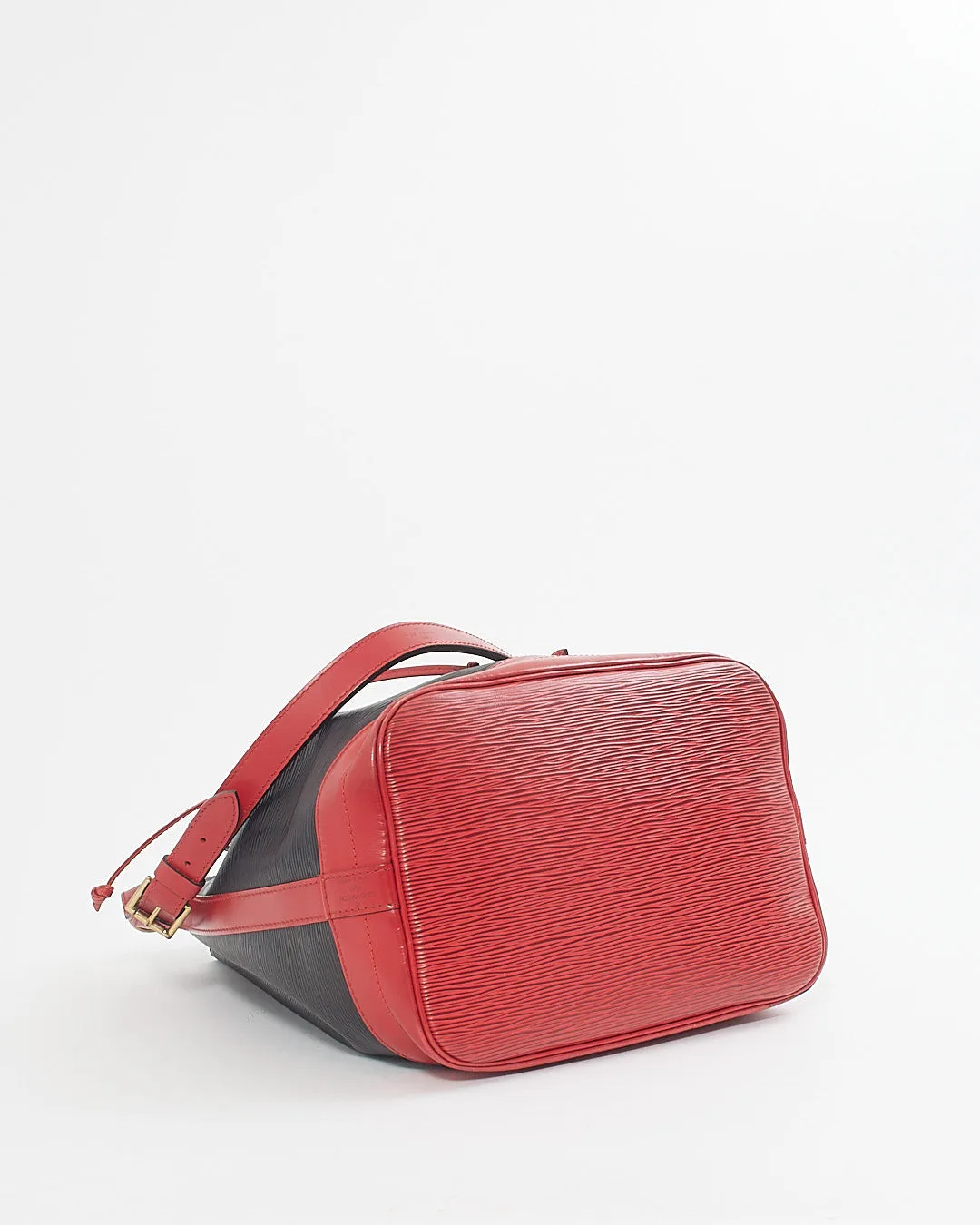 Louis Vuitton Black and Red Epi Leather Noe GM