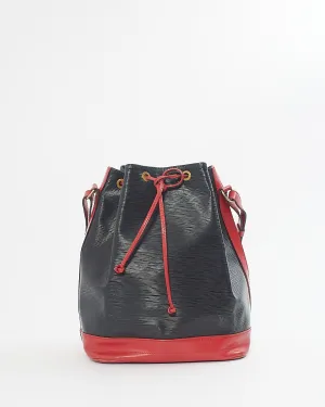 Louis Vuitton Black and Red Epi Leather Noe GM