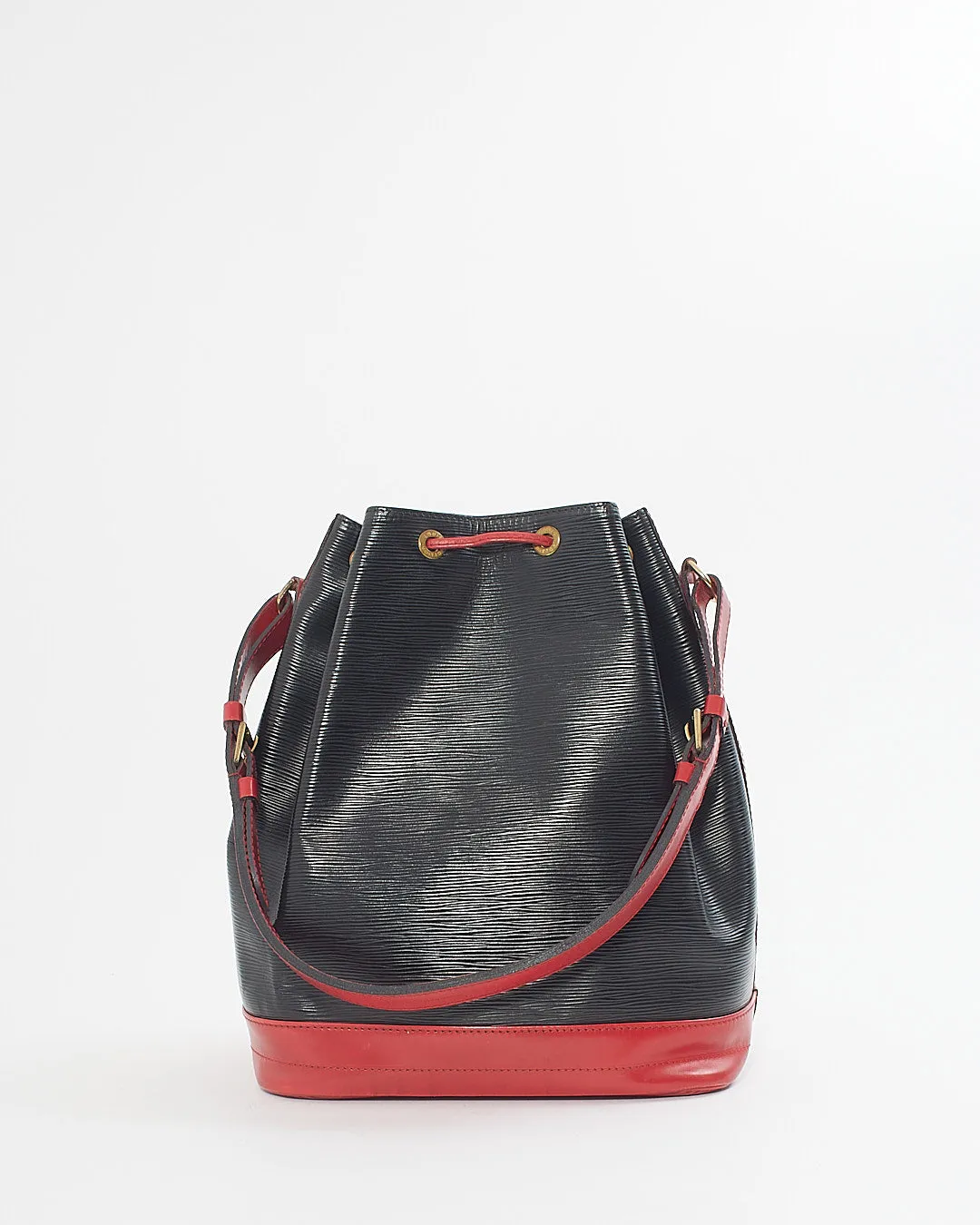 Louis Vuitton Black and Red Epi Leather Noe GM