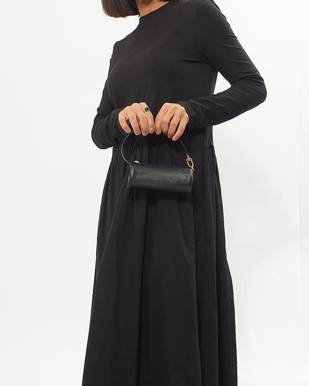Louis Vuitton Black Epi Leather Mini Papillon Bag