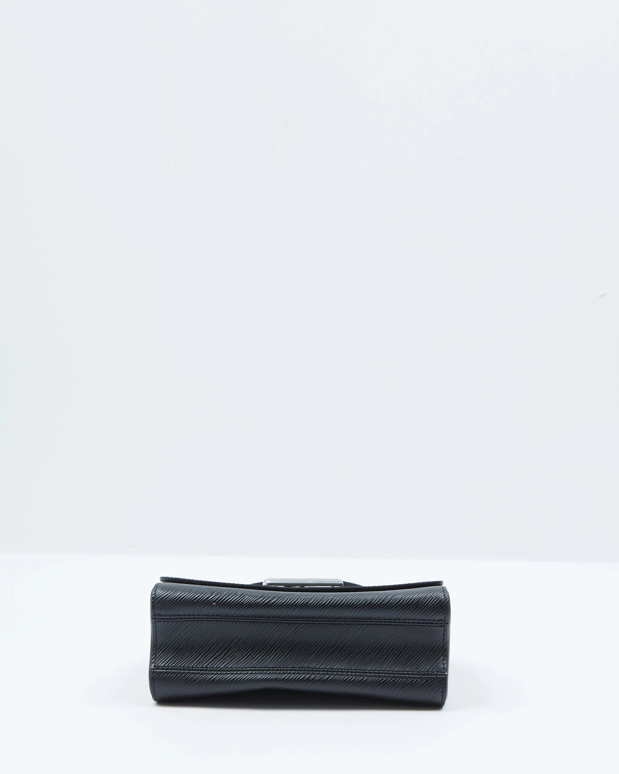 Louis Vuitton Black Epi Leather Twist Flap MM Bag