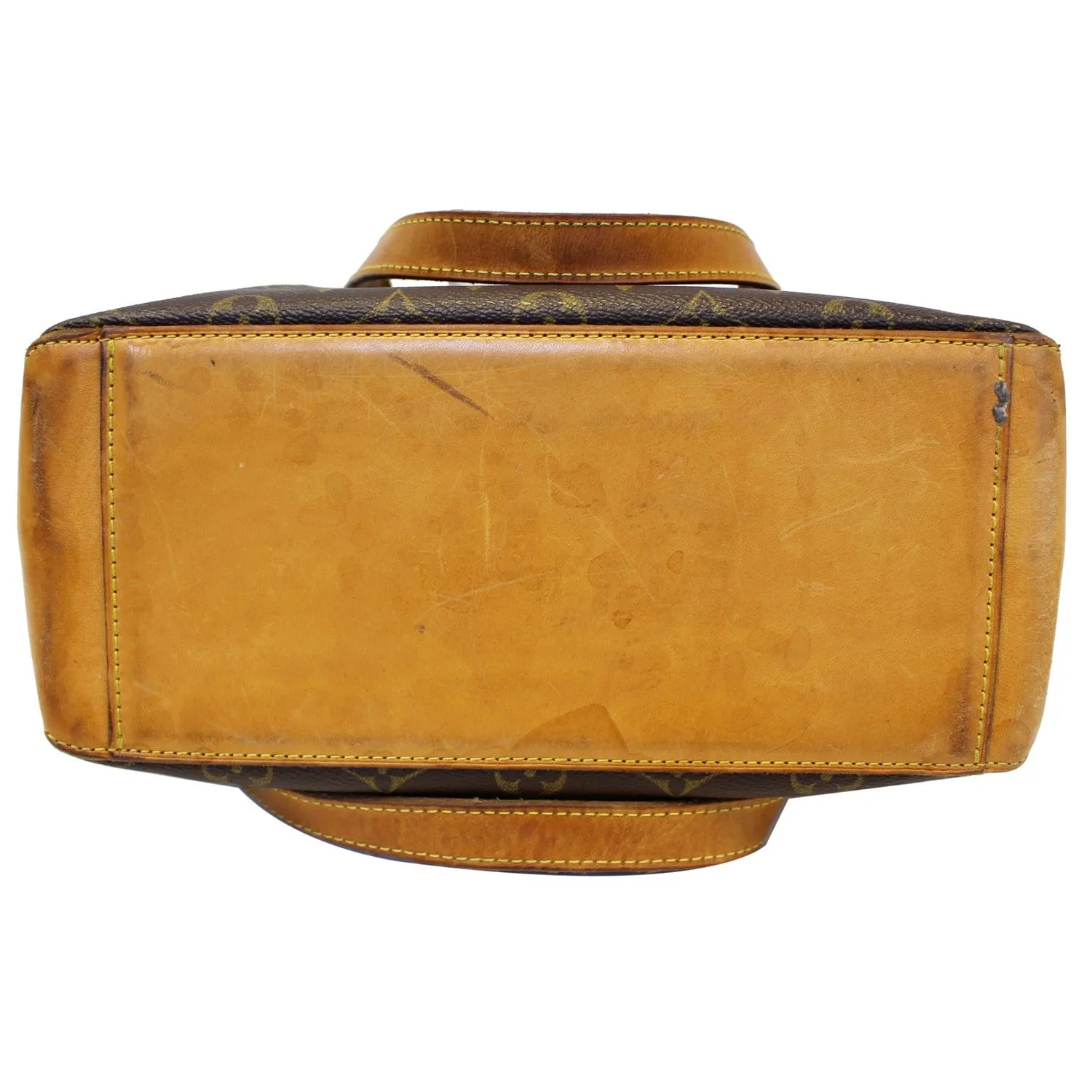 LOUIS VUITTON Cabas Piano Monogram Canvas Shoulder Bag Brown