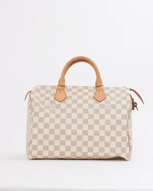 Louis Vuitton Damier Azur Canvas Speedy 30 Bag