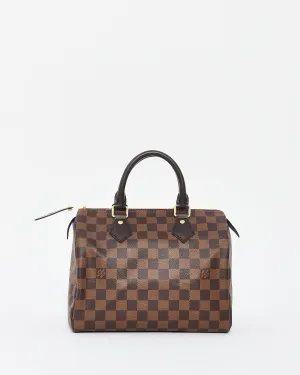 Louis Vuitton Damier Ebene Canvas Speedy 25