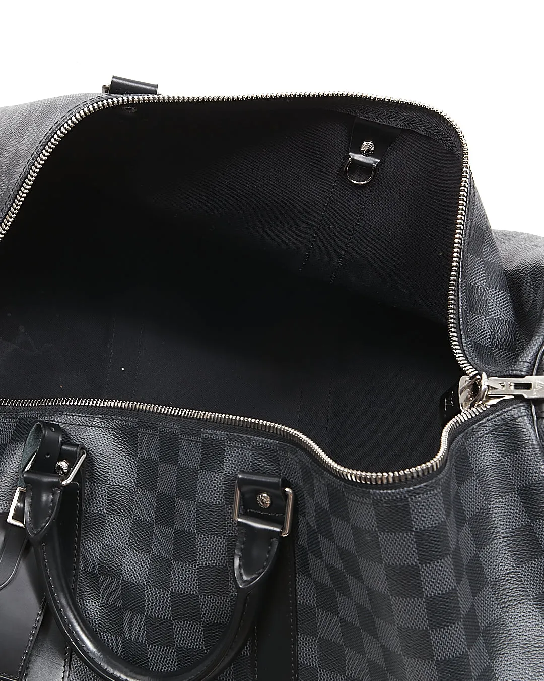 Louis Vuitton Damier Graphite Canvas Keepall 55 Bandouliere Bag NO STRAP