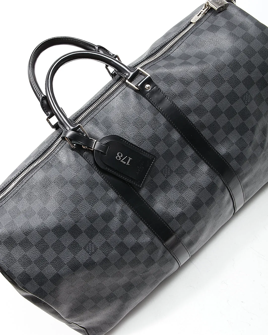 Louis Vuitton Damier Graphite Canvas Keepall 55 Bandouliere Bag NO STRAP