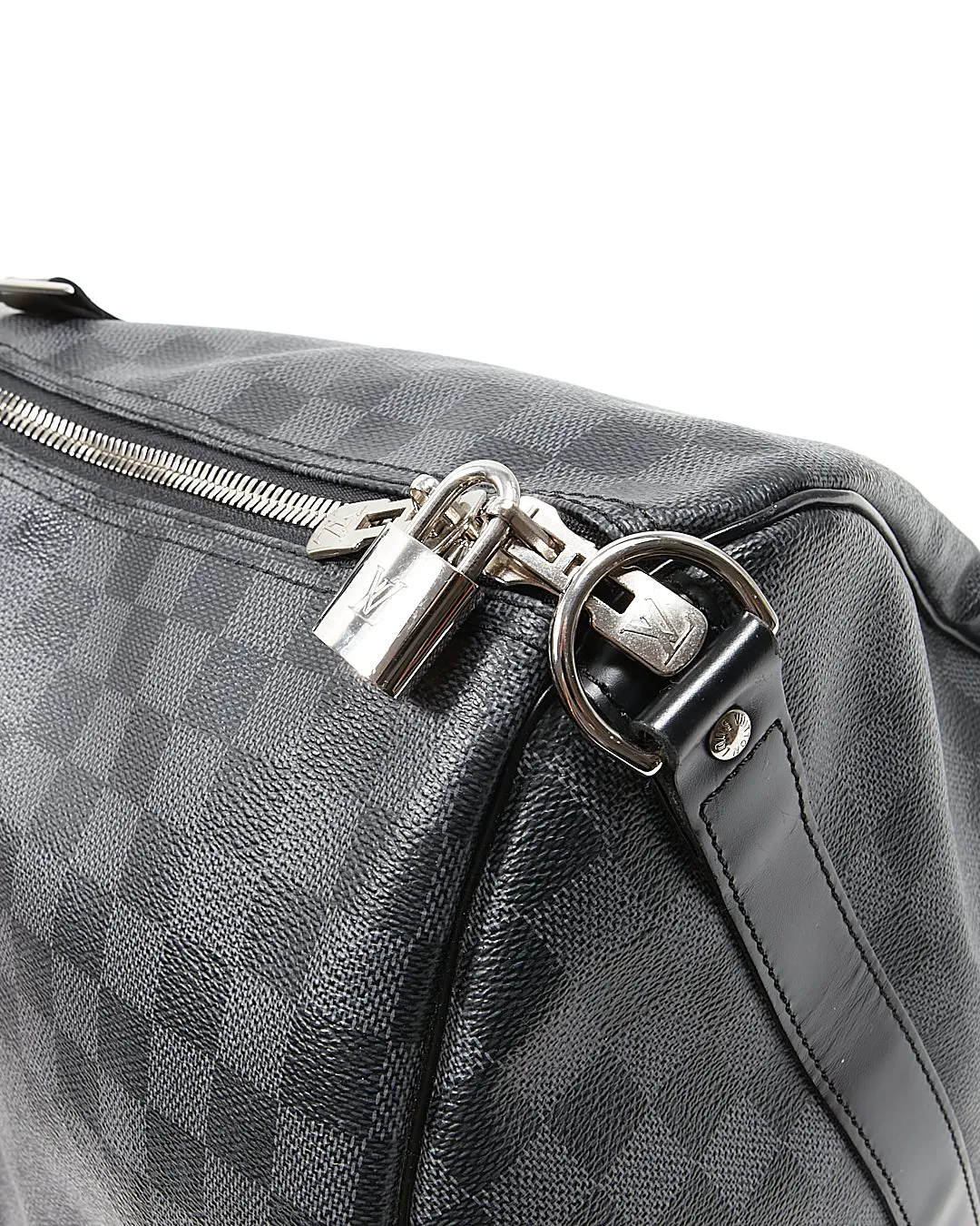 Louis Vuitton Damier Graphite Canvas Keepall 55 Bandouliere Bag NO STRAP