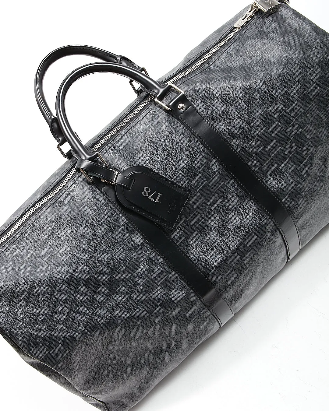 Louis Vuitton Damier Graphite Canvas Keepall 55 Bandouliere Bag NO STRAP