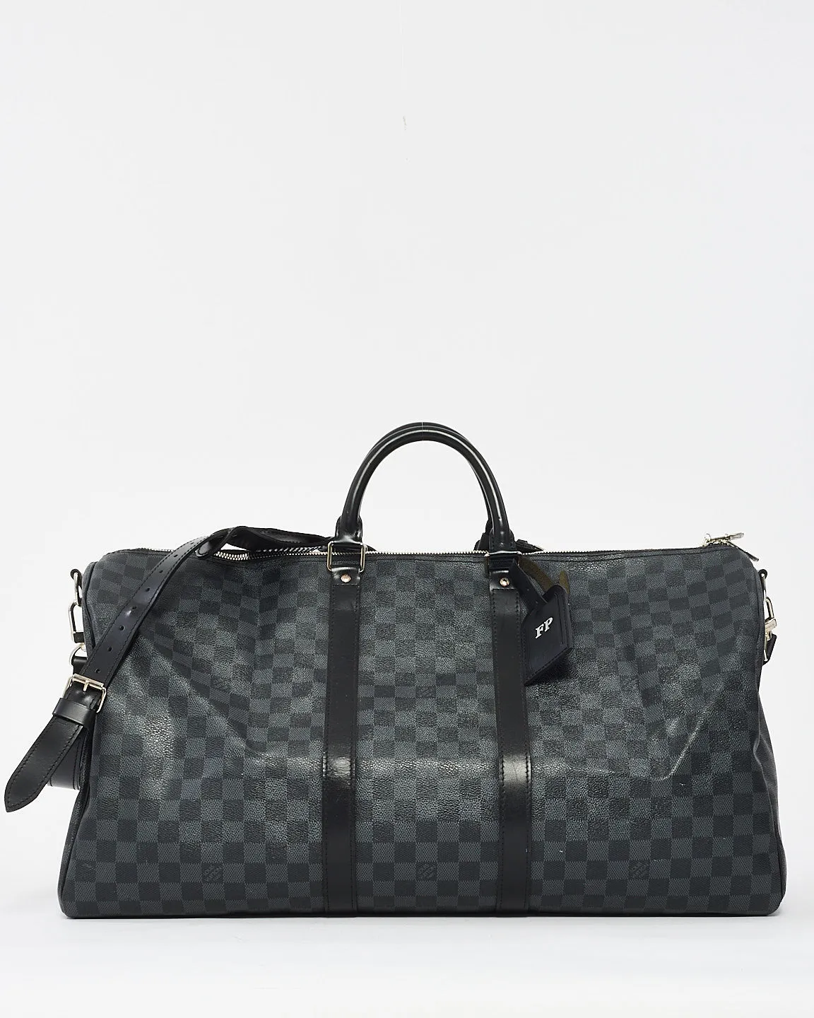 Louis Vuitton Damier Graphite Canvas Keepall Bandoulière 55 Bag