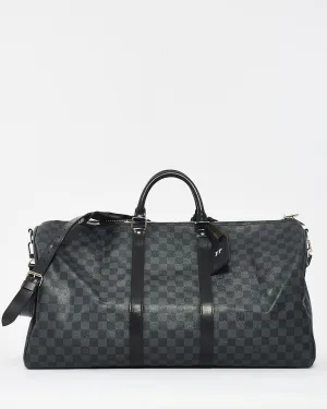 Louis Vuitton Damier Graphite Canvas Keepall Bandoulière 55 Bag