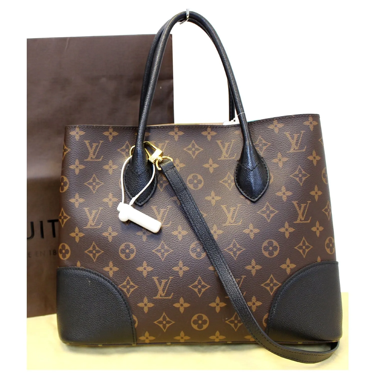 LOUIS VUITTON Flandrin Monogram Canvas Shoulder Handbag