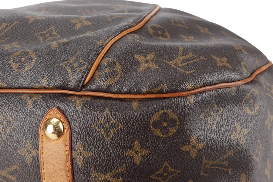 LOUIS VUITTON GALLERIA BAG GM BROWN MONOGRAM CANVAS GOLD HARDWARE WITH DUST COVER