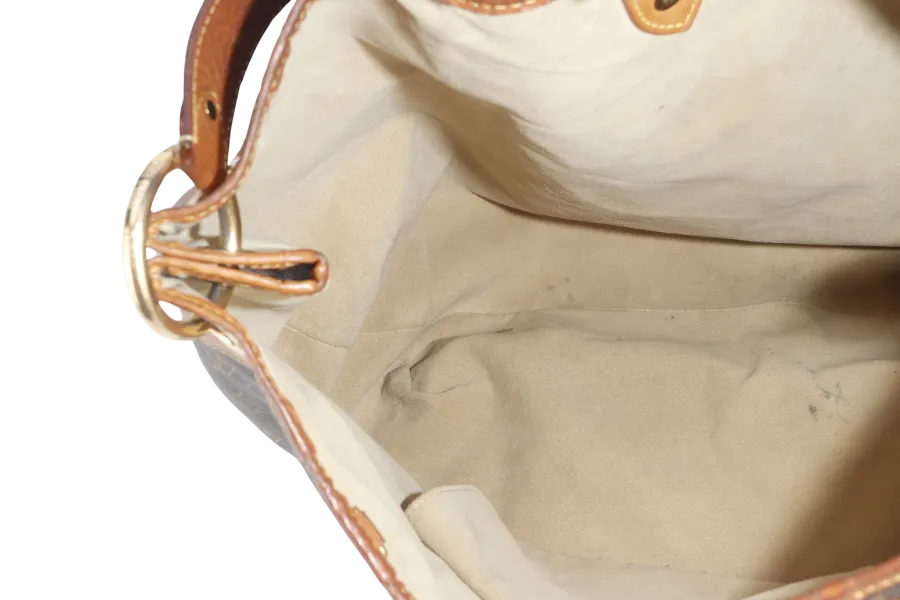 LOUIS VUITTON GALLERIA BAG GM BROWN MONOGRAM CANVAS GOLD HARDWARE WITH DUST COVER