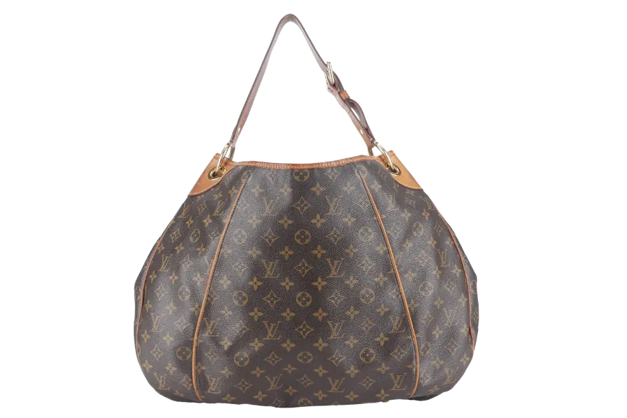 LOUIS VUITTON GALLERIA BAG GM BROWN MONOGRAM CANVAS GOLD HARDWARE WITH DUST COVER