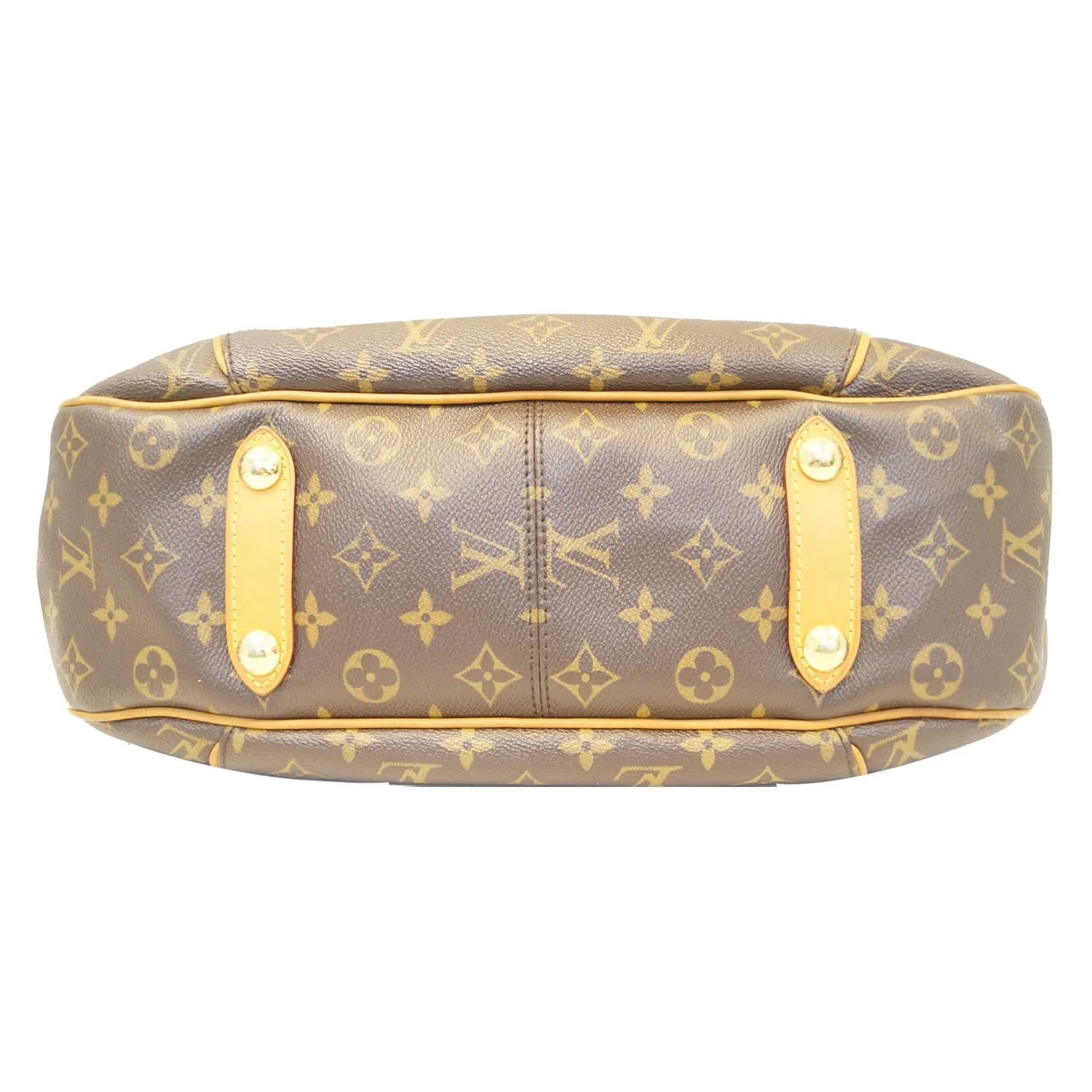 LOUIS VUITTON Galliera PM Monogram Canvas Shoulder Bag Brown