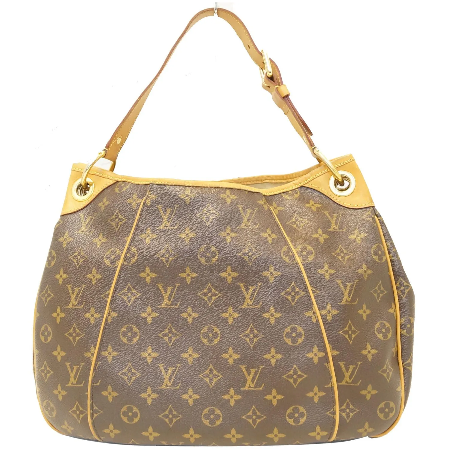 LOUIS VUITTON Galliera PM Monogram Canvas Shoulder Bag Brown