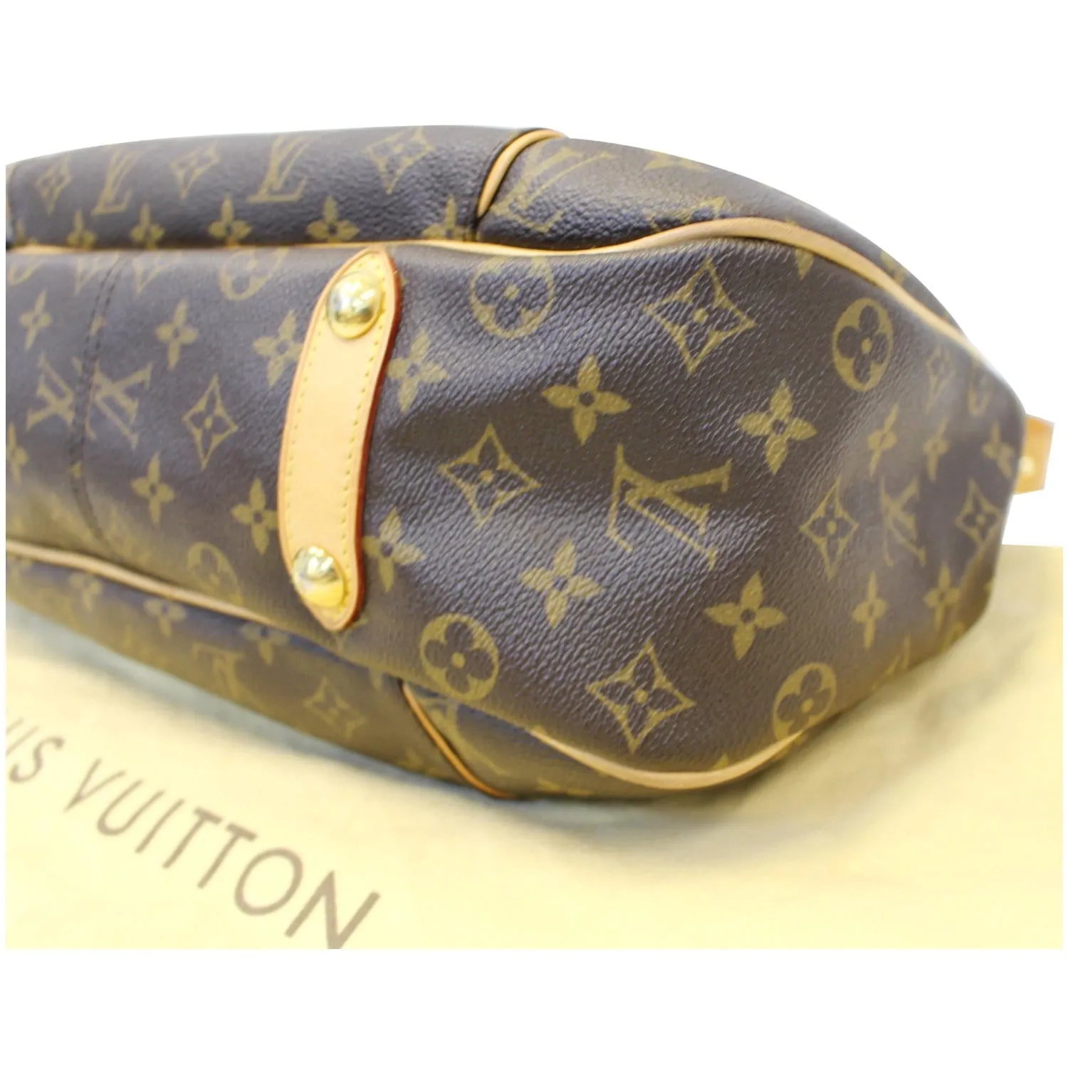 LOUIS VUITTON Galliera PM Monogram Canvas Shoulder Bag Brown
