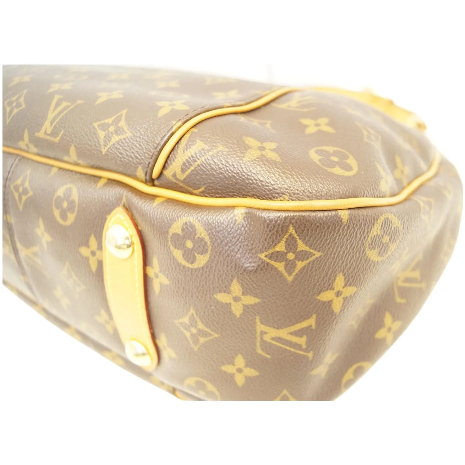 LOUIS VUITTON Galliera PM Monogram Canvas Shoulder Bag Brown