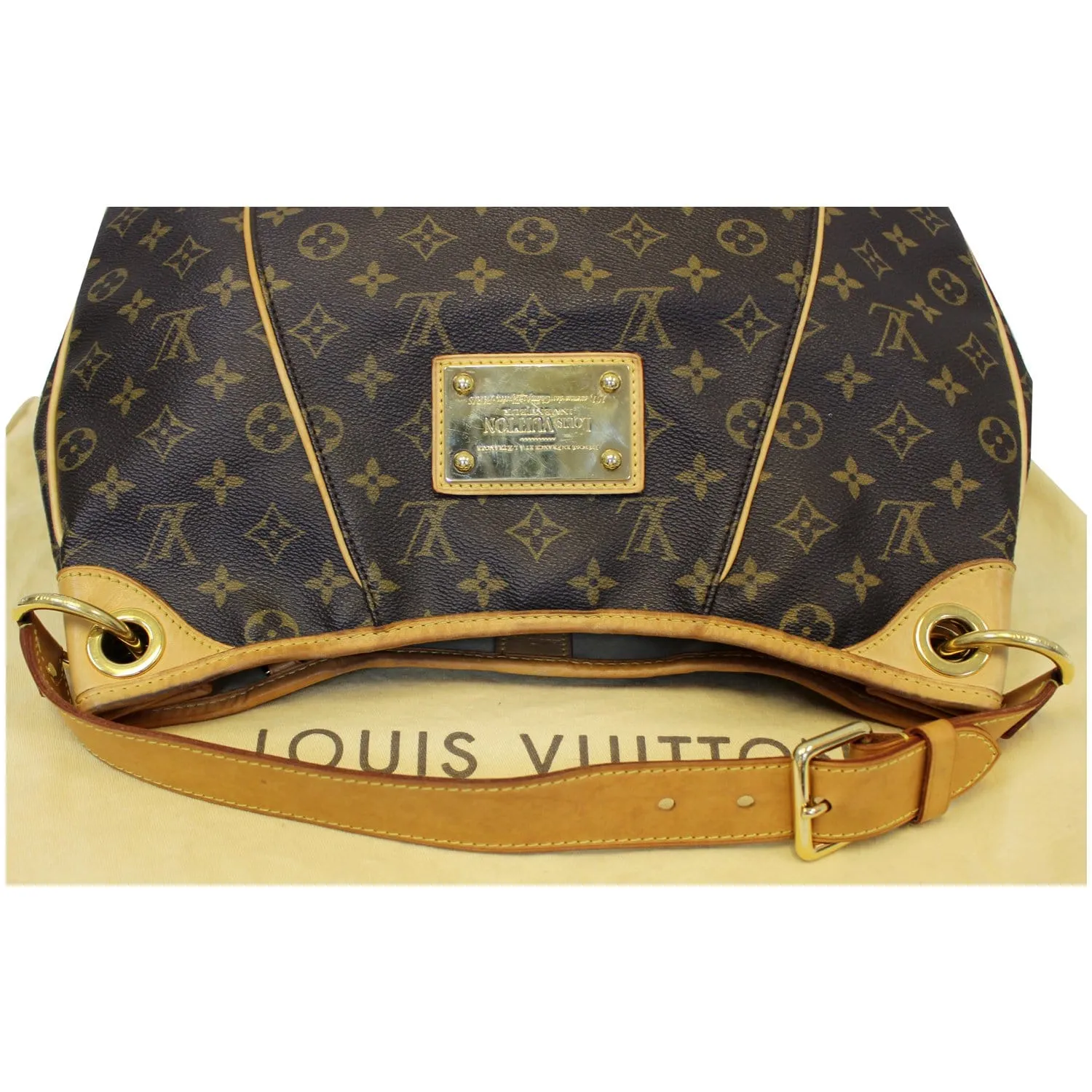 LOUIS VUITTON Galliera PM Monogram Canvas Shoulder Bag Brown