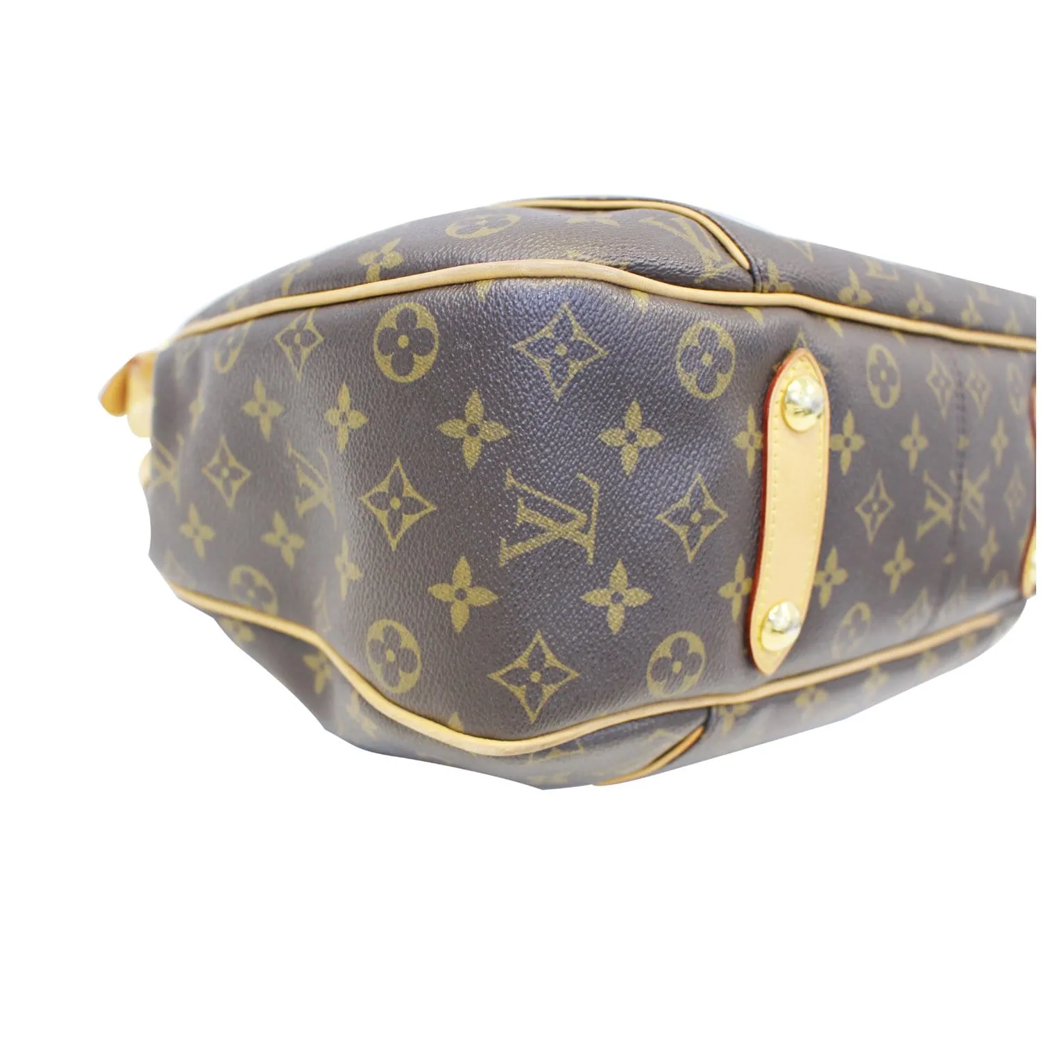 LOUIS VUITTON Galliera PM Monogram Canvas Shoulder Bag Brown