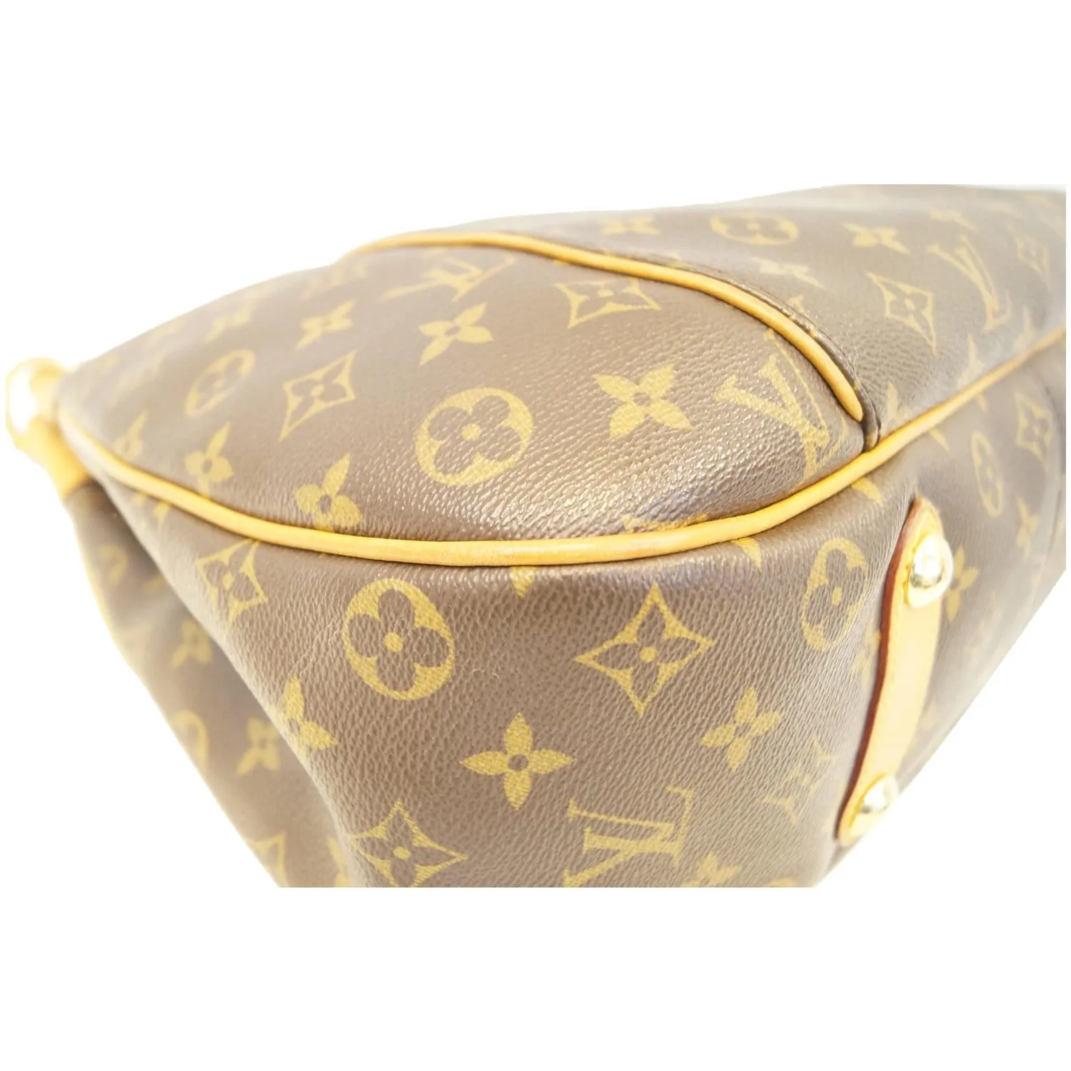 LOUIS VUITTON Galliera PM Monogram Canvas Shoulder Bag Brown