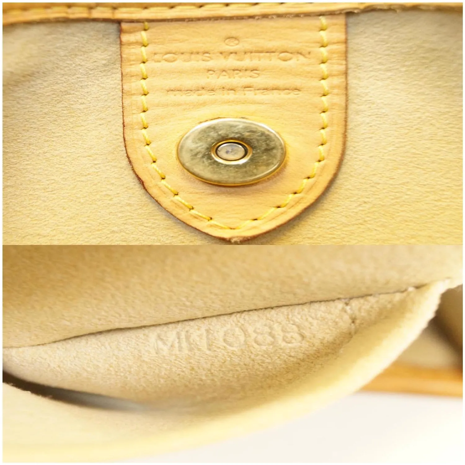 LOUIS VUITTON Galliera PM Monogram Canvas Shoulder Bag Brown