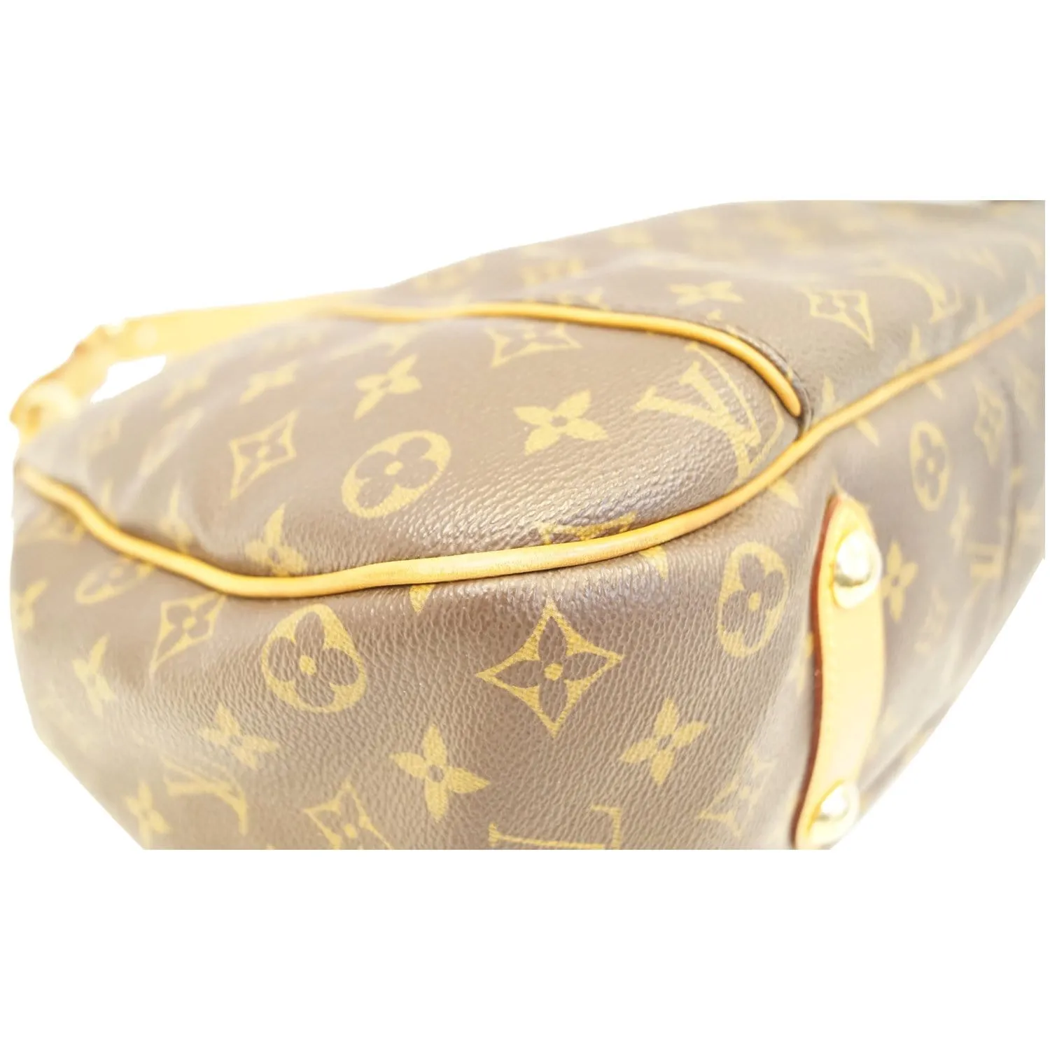 LOUIS VUITTON Galliera PM Monogram Canvas Shoulder Bag Brown