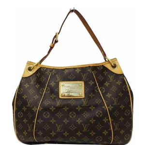 LOUIS VUITTON Galliera PM Monogram Canvas Shoulder Bag Brown