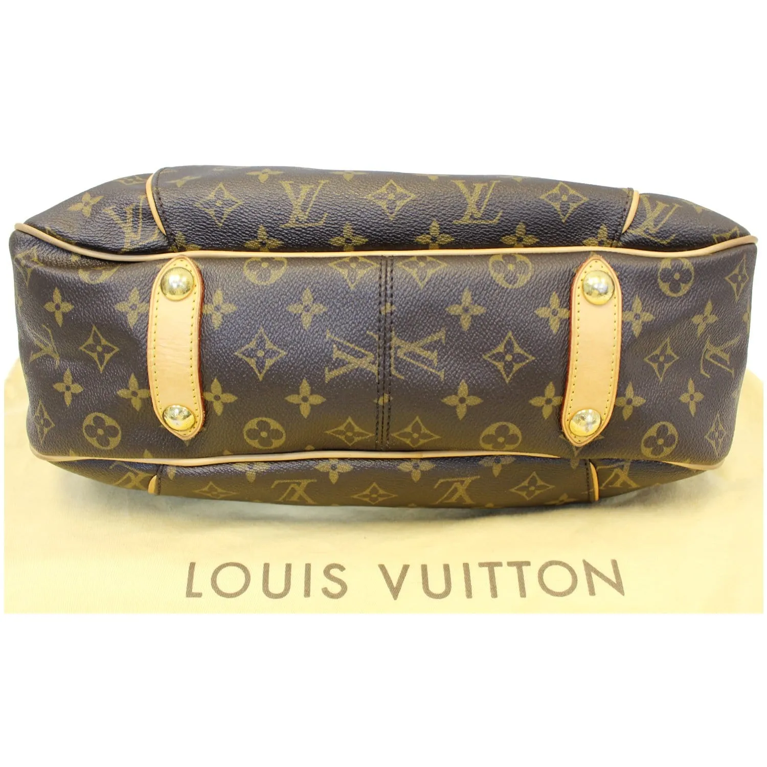 LOUIS VUITTON Galliera PM Monogram Canvas Shoulder Bag Brown