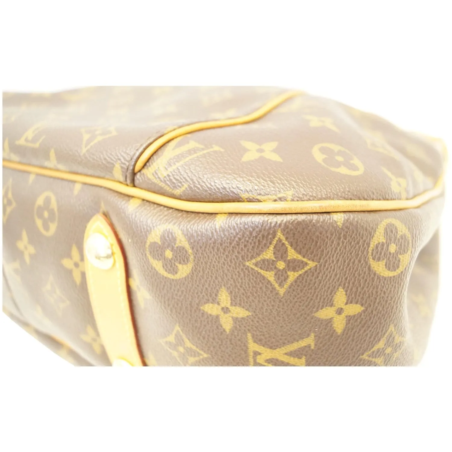 LOUIS VUITTON Galliera PM Monogram Canvas Shoulder Bag Brown