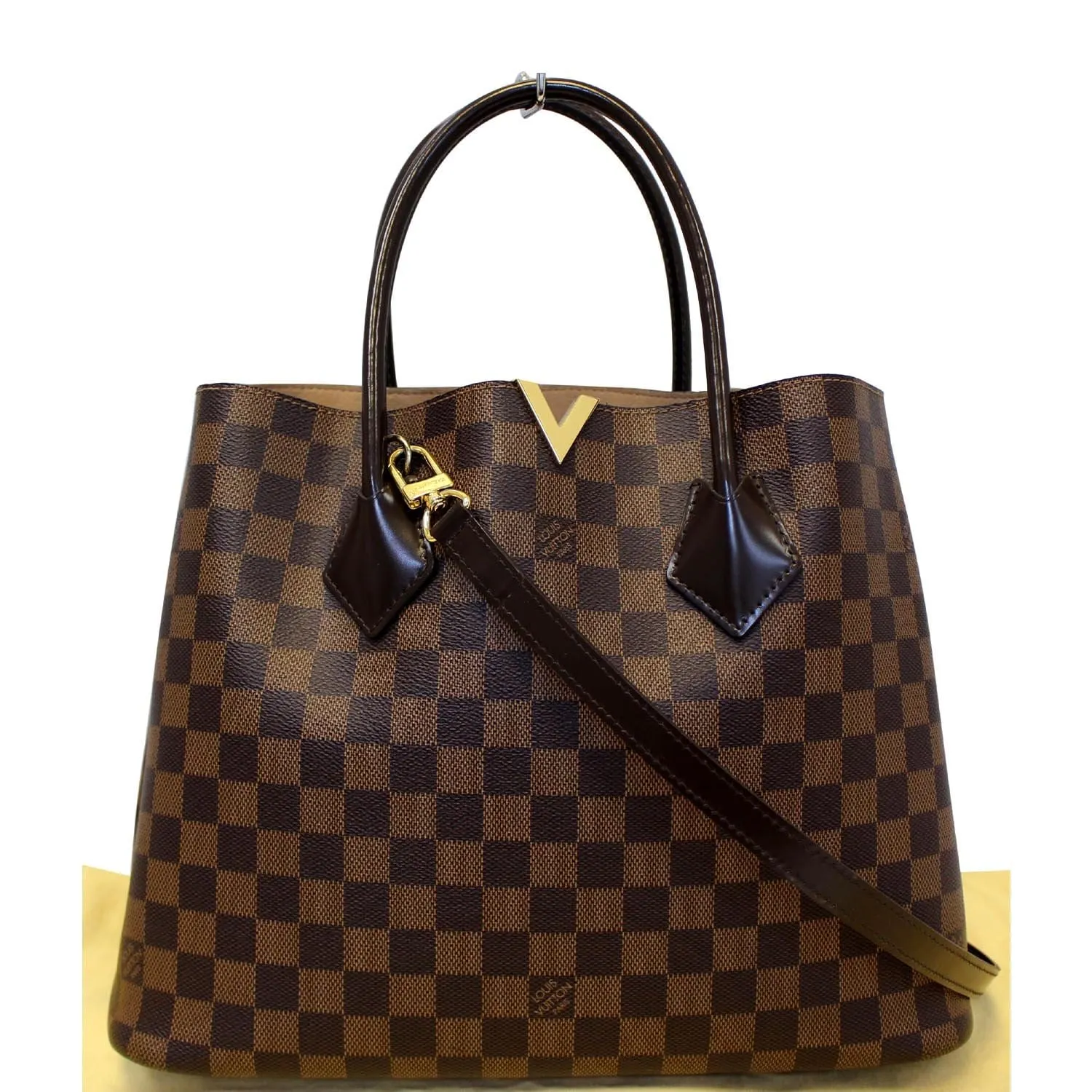 LOUIS VUITTON Kensington Damier Ebene Shoulder Handbag