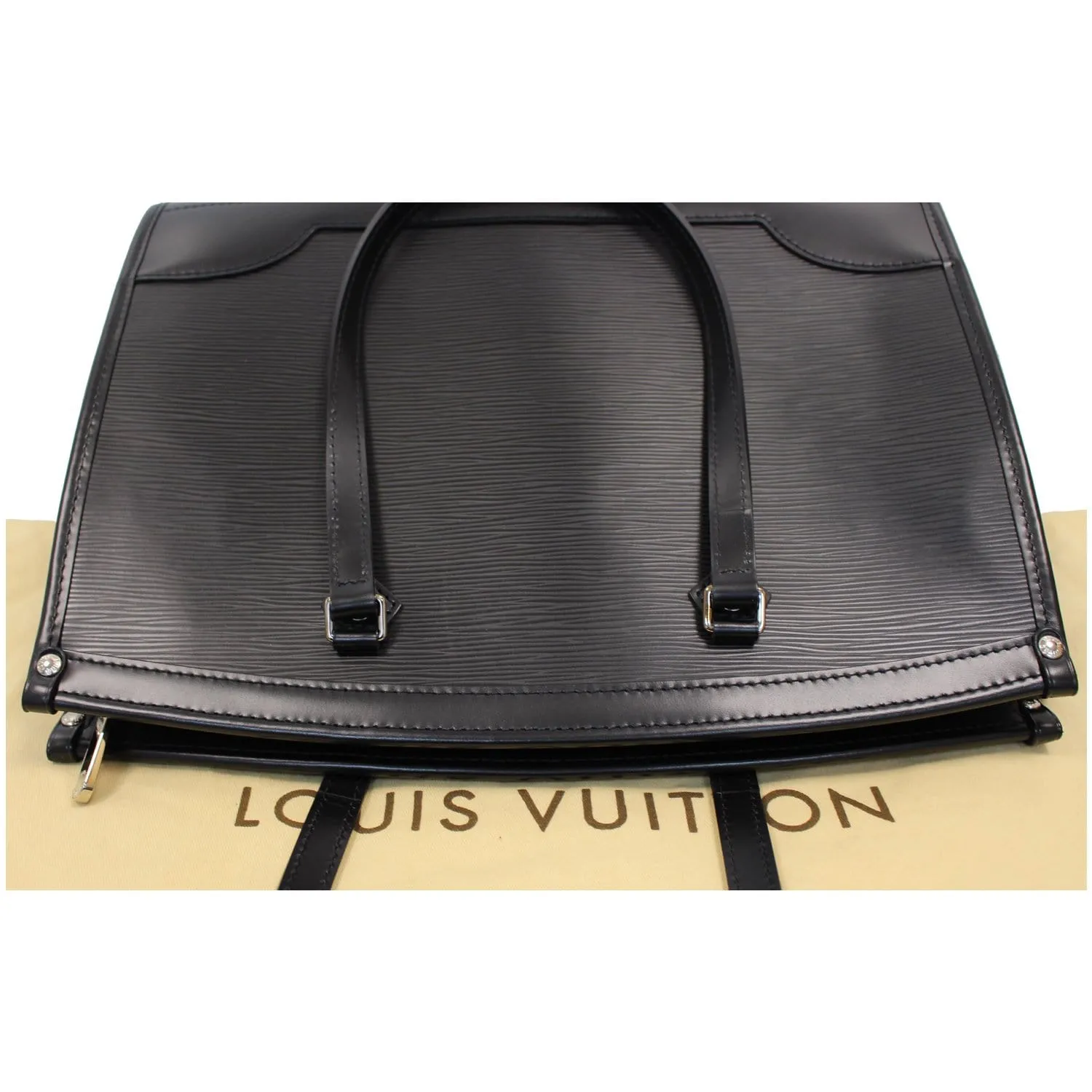 Louis Vuitton Madeleine GM Epi Leather Shoulder Bag Black