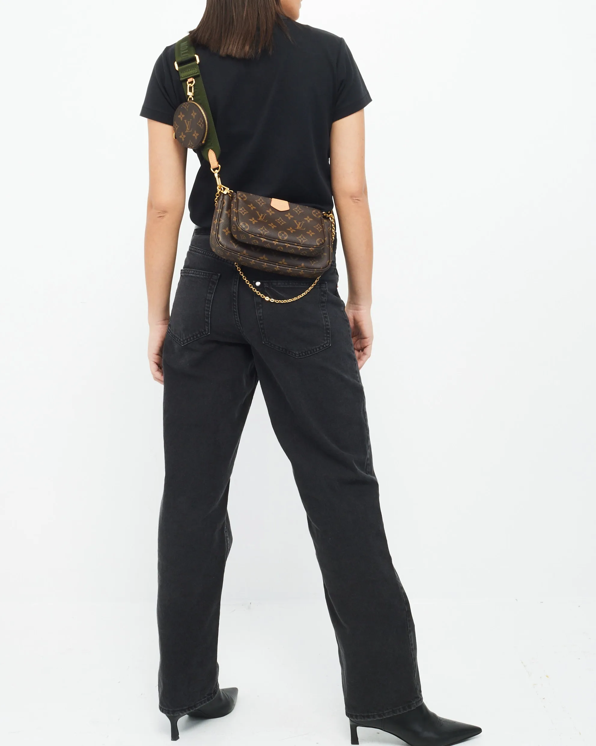 Louis Vuitton Monogram Canvas Green Multi Pochette Accessoires