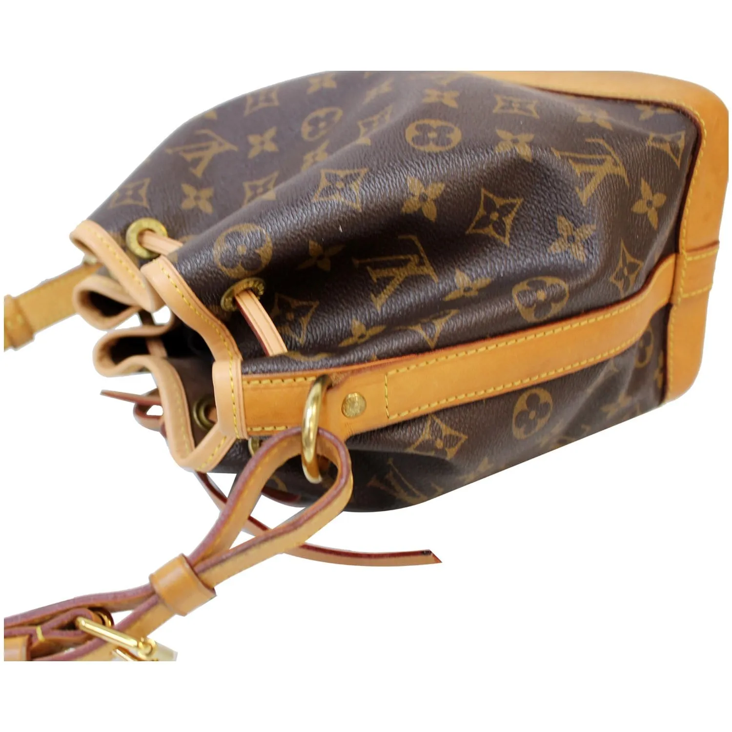 LOUIS VUITTON Monogram Noe BB Shoulder Bag Brown