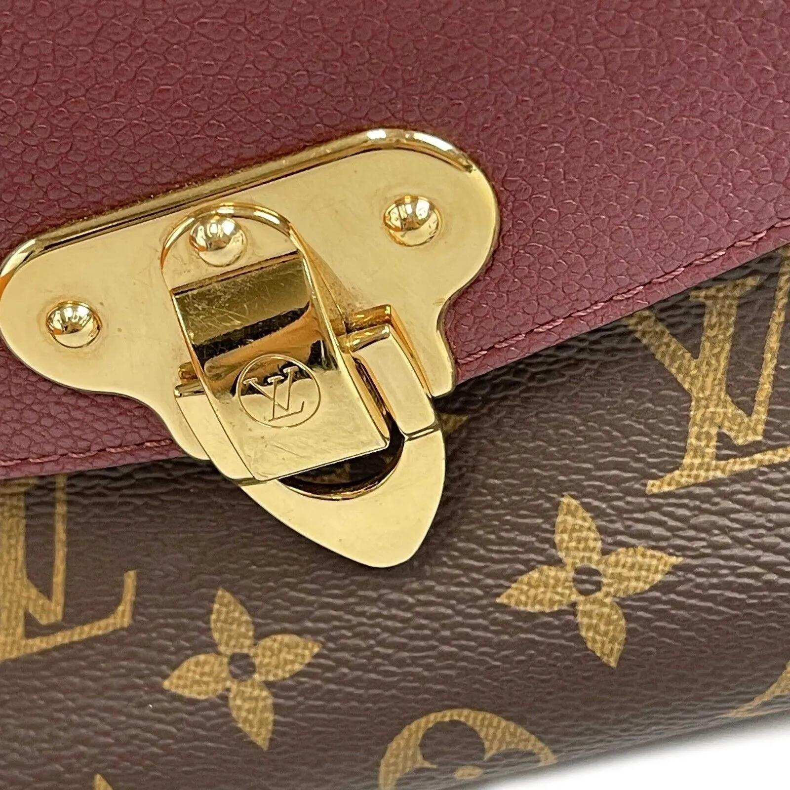 Louis Vuitton Monogram Saint Placide Bordeaux Brown Burgundy Crossbody Bag