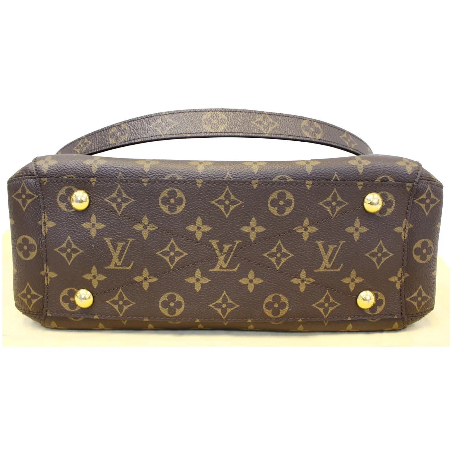 LOUIS VUITTON Montaigne MM Monogram Canvas Shoulder Bag Brown